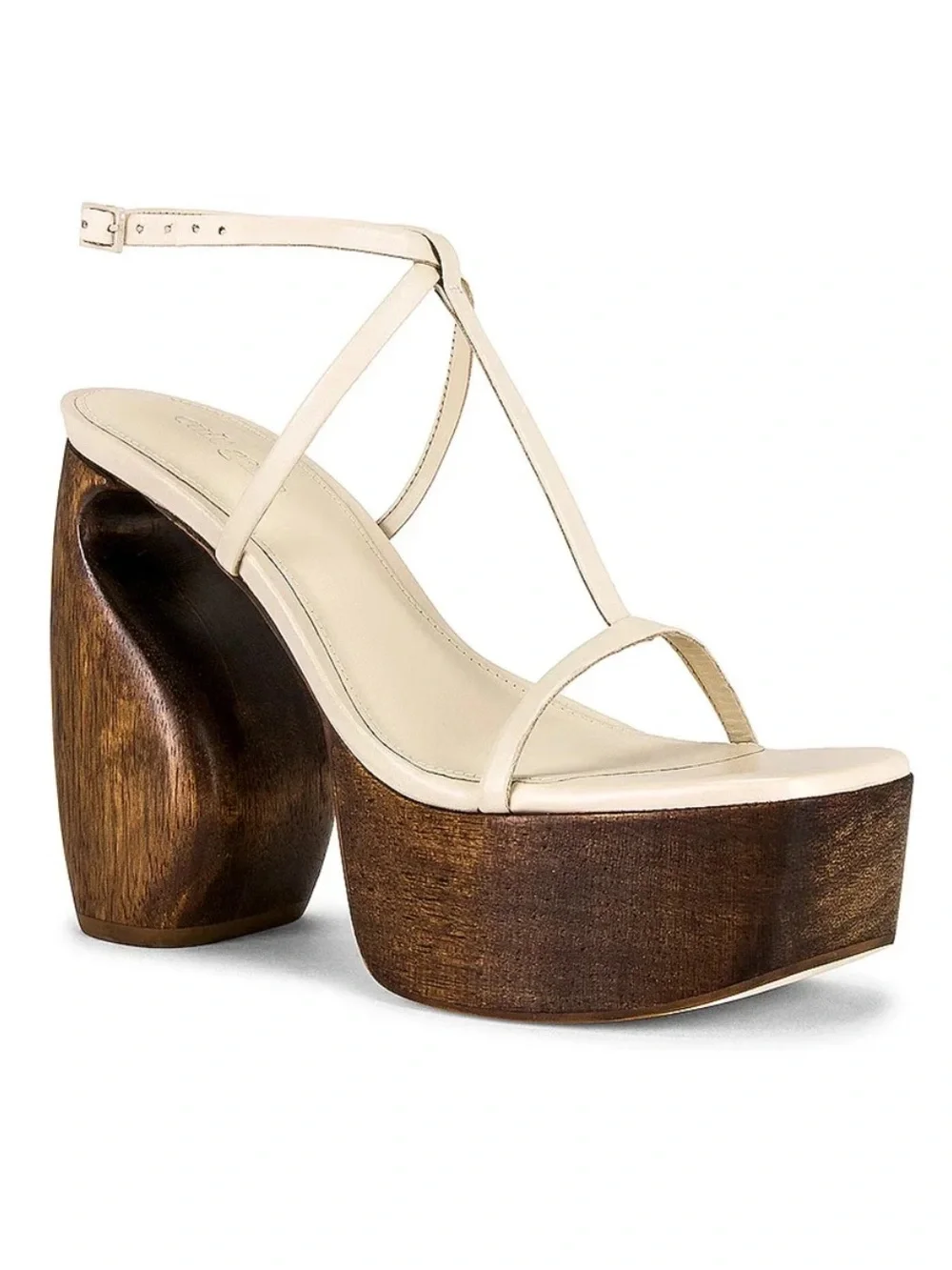 CULT GAIA | CHIARA PLATFORM Beige Strappy Heel Platform Sandal | Size 41